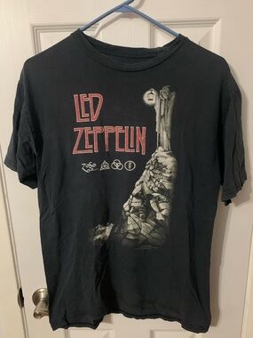 Led Zeppelin ZOFO Vintage Unisex Graphic Band Tee with Red Logo